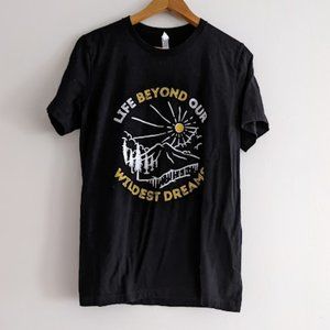 Inspirational Nature Black T-Shirt Size L